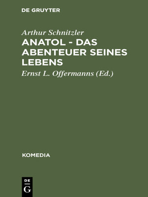 cover image of Anatol--Das Abenteuer seines Lebens